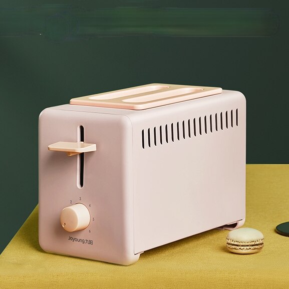 Electric Toaster Automatic Bread Baking Machine Toast Sandwich Grill Oven Maker 2 Slices Household for Breakfast: pink