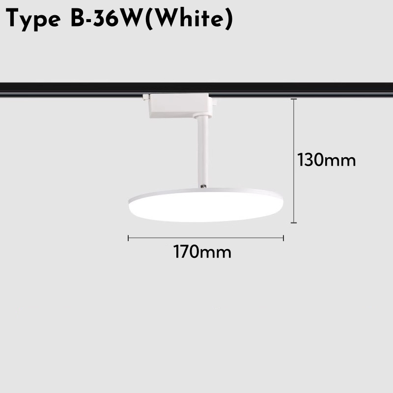 Ultradunne Ronde LED Spoor Licht 24W 36W 50W Draaibare Plafond Rail Lampen Foyer Kledingwinkel kantoor Indoor Vullen Spoor Verlichting