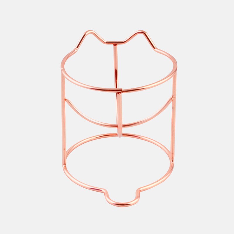 1 Pc mignon chat beauté oeuf support support sèche cosmétique maquillage éponge gourde poudre bouffée support organisateur boîte étagère stockage outils: 1