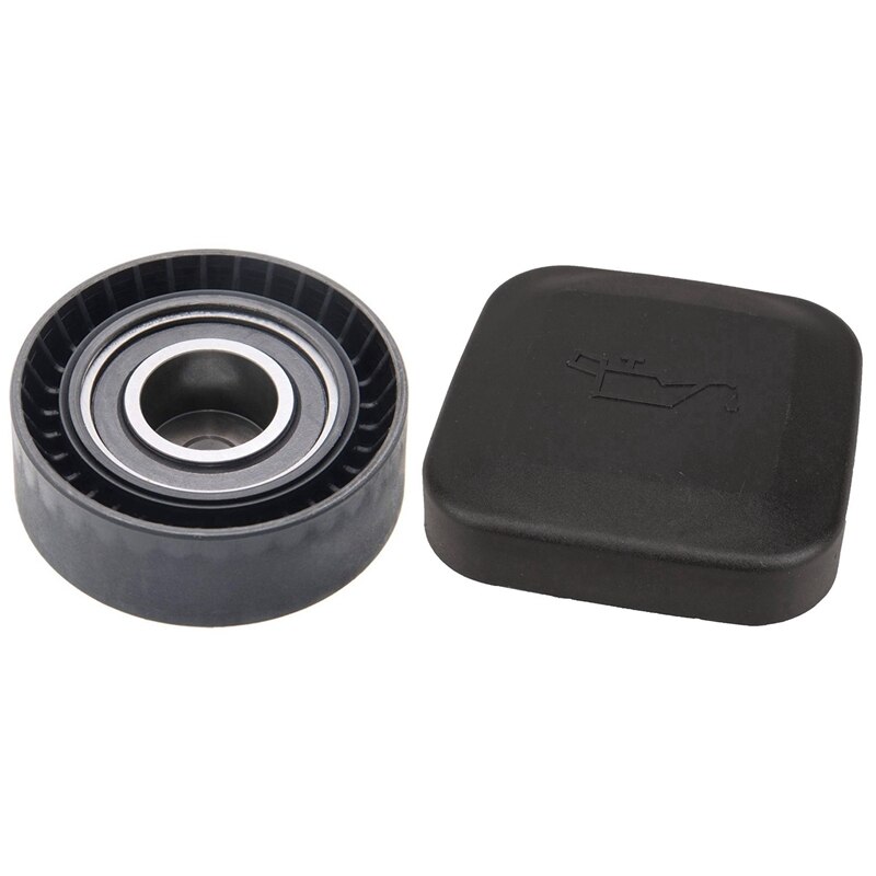 Napinacz pasa koło pasowe luźne 11281748131 dla BMW E34 E36 E39 E46 E53 X5 E60 E83 E85 z korek wlewu oleju 11121743294: Default Title