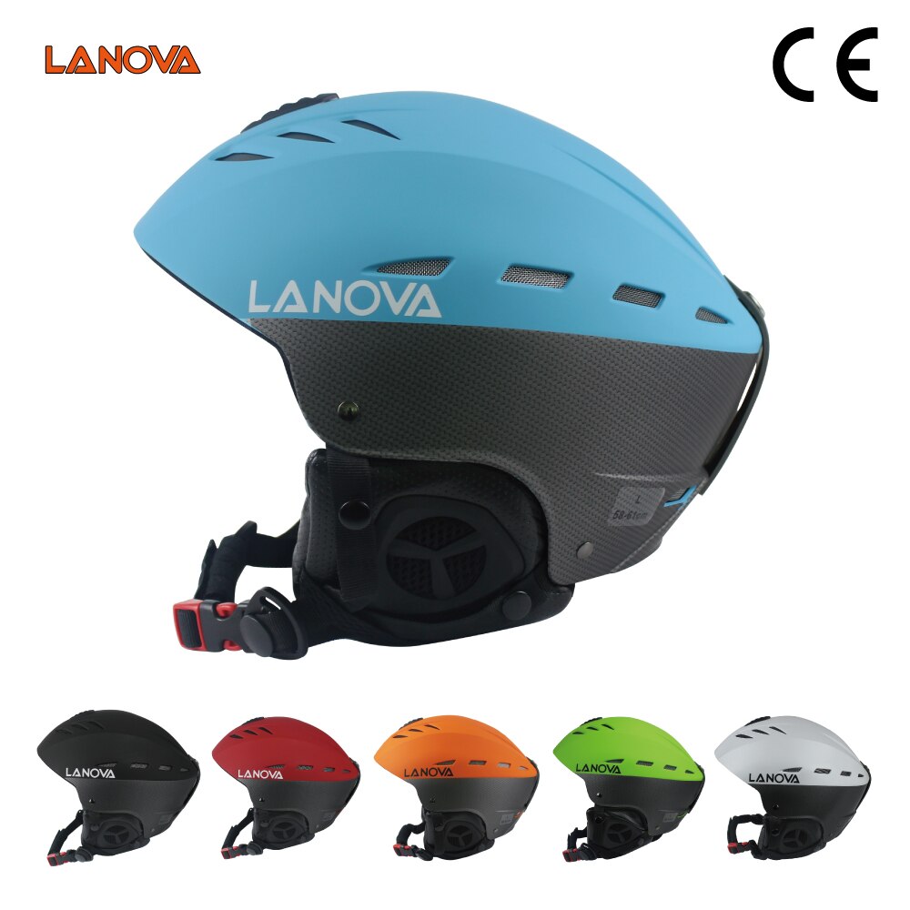 LANOVA Brand Blue Ski Helmet Adult Ski Helmet Man Skating Skateboard Helmet Multicolor Snow Sports Helmets M/L Size