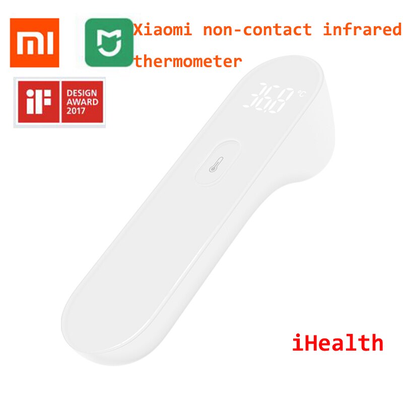Thermomètre Original de Xiaomi Mijia iHealth, thermomètre à LED infrarouge numérique pour l'affichage à LED de mesure clinique sans contact de fièvre: ihealth