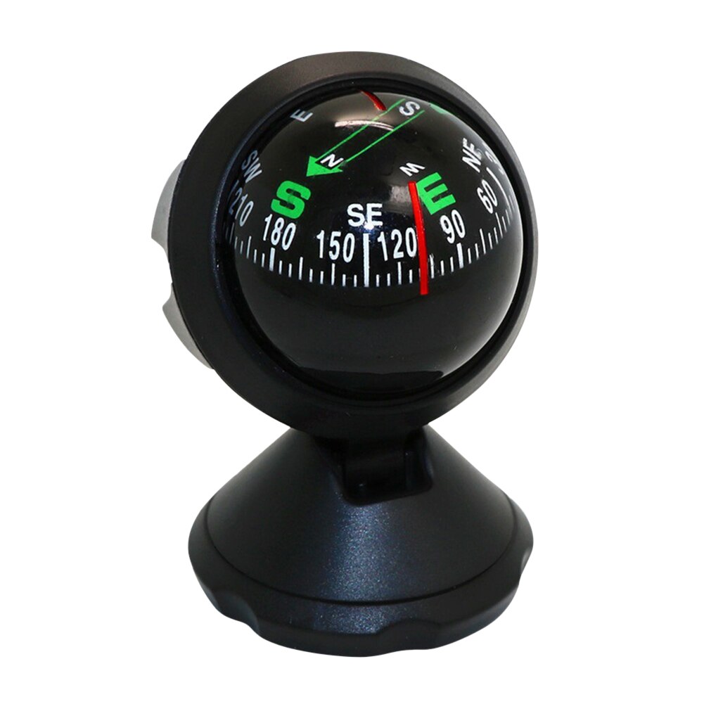 Outdoor High Precision Mini Pocket Compass Ball Dashboard Car Mount Navigation Outdoor Positioning Compass Multifunctional: Default Title