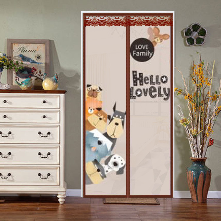 Magnetisch Zacht Gaas Deurgordijn Zomer Anti Mosquito Insect Fly Bug Gordijn Automatisch Sluitende Deur Encryptie Magnetisch Mesh Net: Blauw