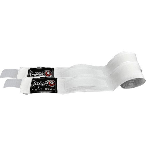 Dragon Boxing, Kick Boxing and Muay Thai Elastic Boxing Bandage 5 Meters White