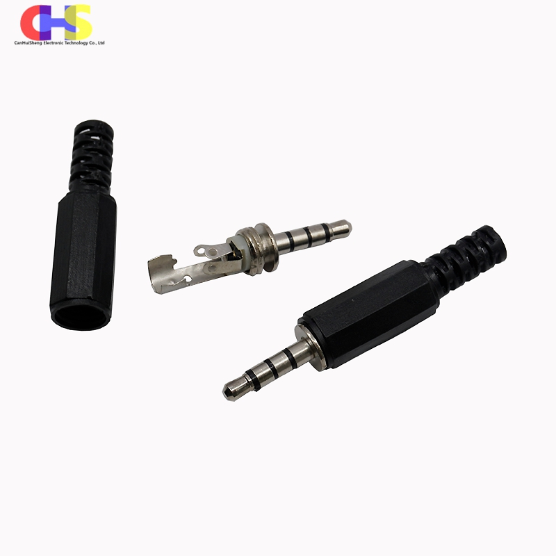 5 piezas, Enchufe macho de Audio para auriculares, conector para micrófono, 2,5mm/3,5mm, 2,5/3,5 secciones, 3/4