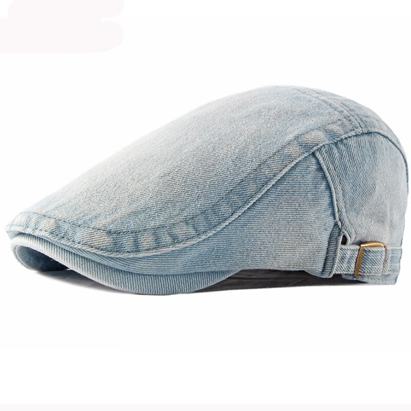 HT3301 Baretten Lente Herfst Mannen Vrouwen Cap Hoed Retro Denim Baret Cap Kunstenaar Schilder Baret Hoed Verstelbare Ivy Newsboy Flat cap Mannen