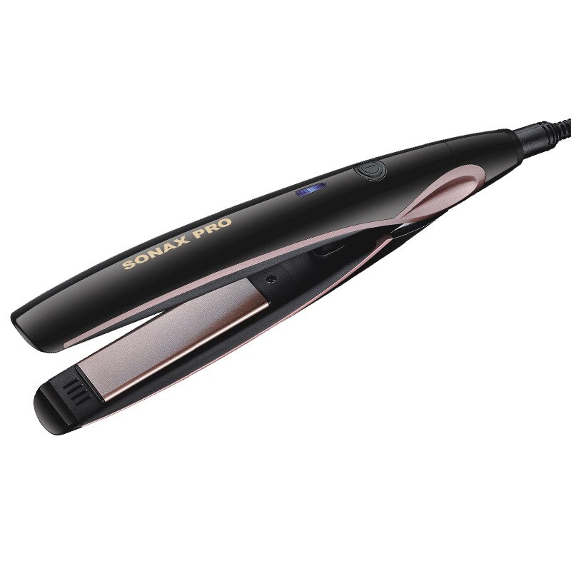 SONAX PRO Tourmaline Ceramic Hair Straightener Heating Plates Flat Iron Wet/Dryer Straightening Irons Hair Styler: SN-3100-black