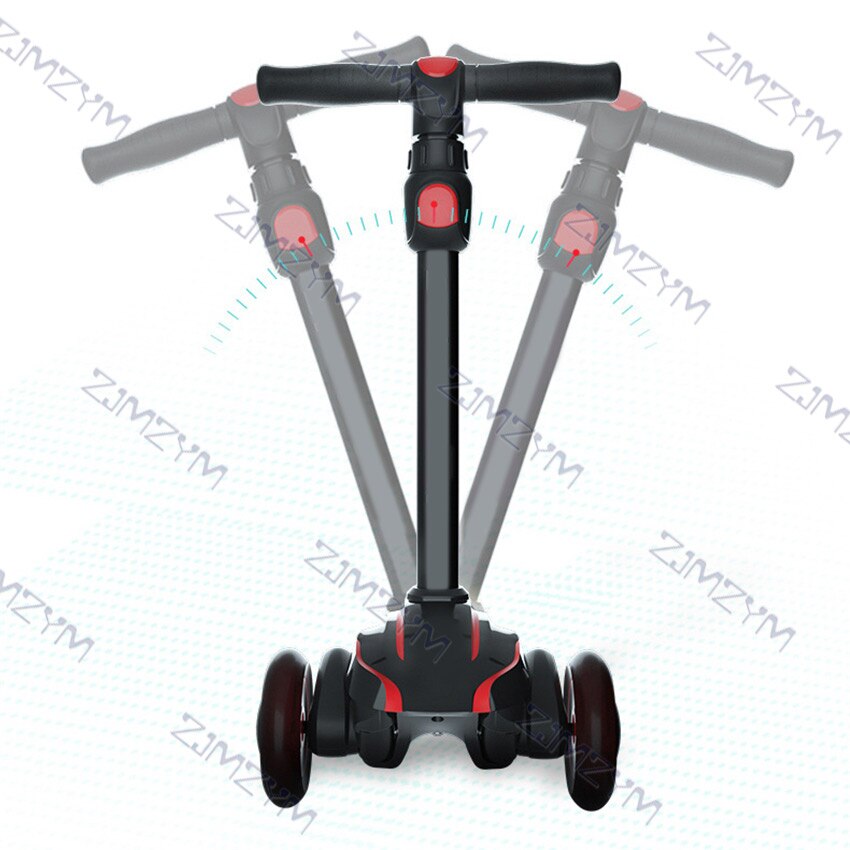 Adjustable Children's Scooter Shock Absorption Baby Flash Foot Scooters Tricycle Balance Bike Ride On Toys For Kids 2-12 Ages