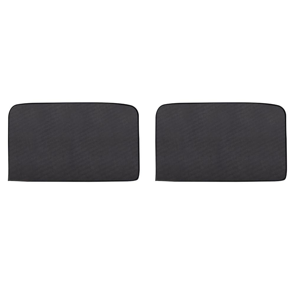Front/Back Magnetic Auto Car Window Sunshade Summer Solar Protection Sun Visor Shade Side Window Film Mesh UV Cars Curtain: 2pcs Back