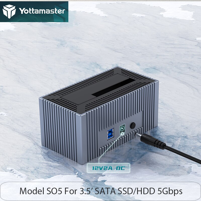 Yottamaster 2.5 3.5 tums hårddiskhölje hdd ssd sata 6 gbps 10 gbps hdd hdd typ-c typ -b 12 v 2a 7-9.5mm 7-15mm hölje