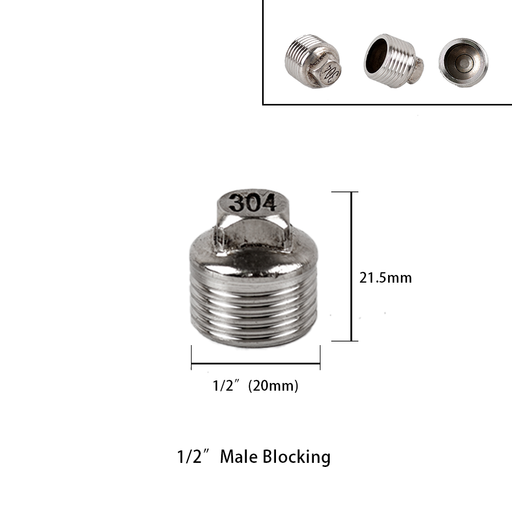 1/2 "3/4" BSP hilo macho hembra tipo T reductor de codo de acero inoxidable adaptador de junta a tope acoplador accesorios de plomería: Amarillo claro