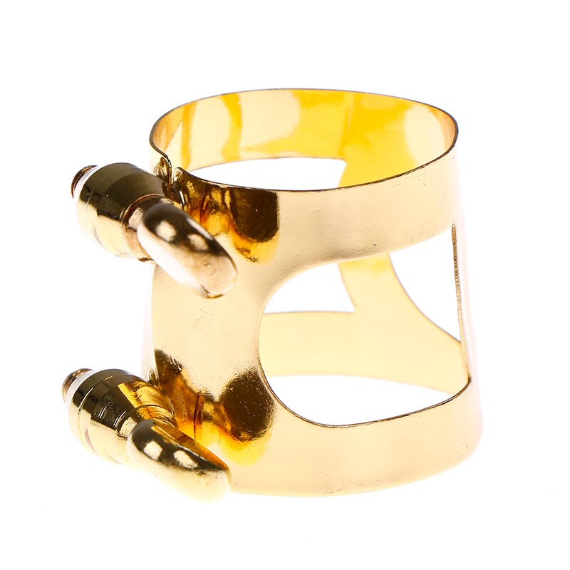 Klarinet Ligature Klarinet E Alto Sax Tenor Sax Hard Rubber Bakeliet Mondstuk/Metalen Ligatuur/Gesneden Ligatuur: Goud