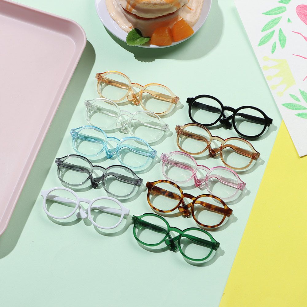 1Stck niedlich Puppe runden Brille Zubehör wie passen Plüsch- Spielzeuge Puppen Brille Spielzeuge Ändern Kleidung Spiel DIY