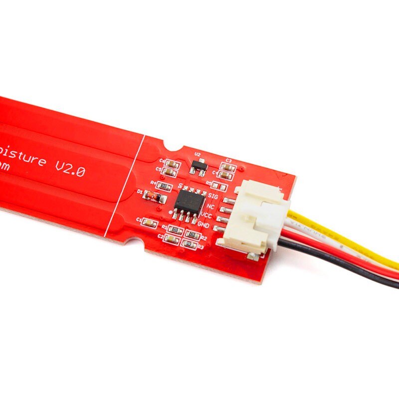 Elecrow-Sensor capacitivo de humedad del suelo para Arduino, sensores de medición de humedad del suelo para Kit de planta de riego inteligente, bricolaje, 5 unids/lote
