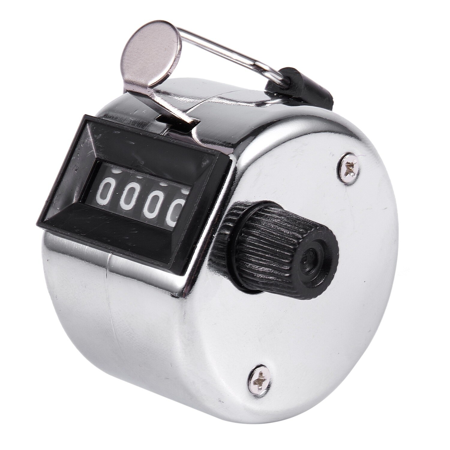 4 Digit Number Clicker Golf Hand Tally Click Counter Silver