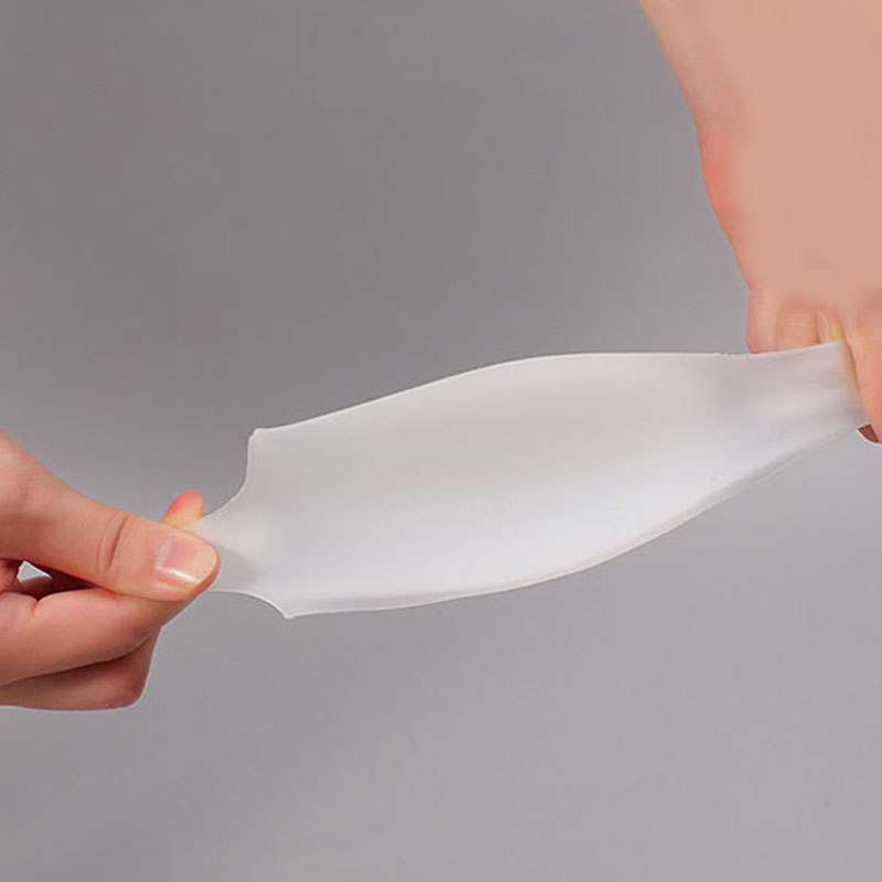 Unisex Invisible Height Increase Socks Heel Pads Silicone Insoles Foot Massage