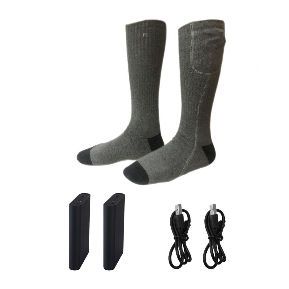 Calcetines térmicos para ancianos, medias calentadas con temperatura constante, cómodos de llevar, eléctricos, 1 Juego