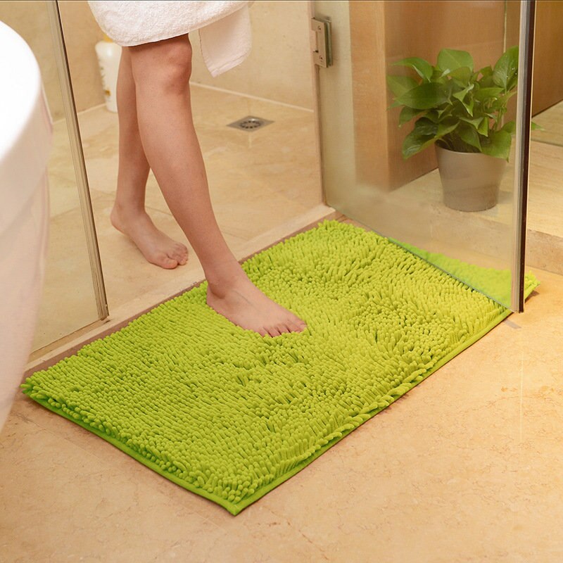 Tapis de bain grande taille bon marché, tapis épais à mémoire de forme, tapis de bain, salle de bain, salon, porte de salle de bain, tapis de pied absorbant B: Grassgreen