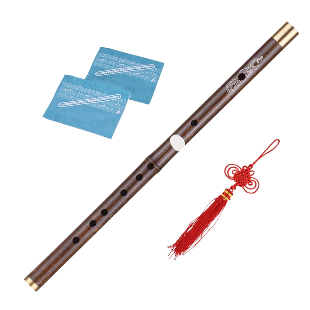 Bamboo Dizi Flute Traditional Handmade Chinese Musical Woodwind Instrument Key of C/D Study Level