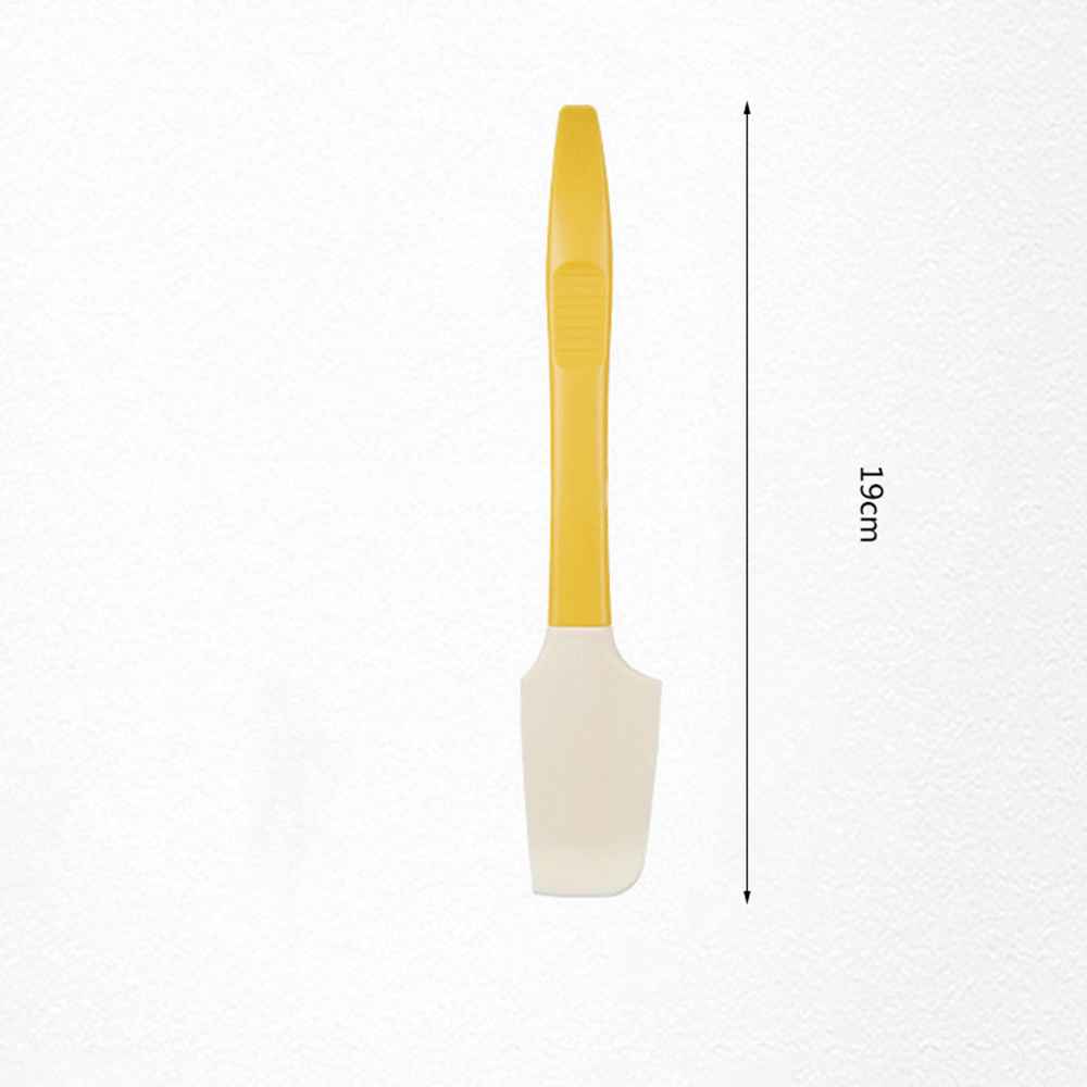 Herramienta para hornear de estilo japonés, espátula de pegamento suave, multiusos, resistente a altas temperaturas: YELLOW