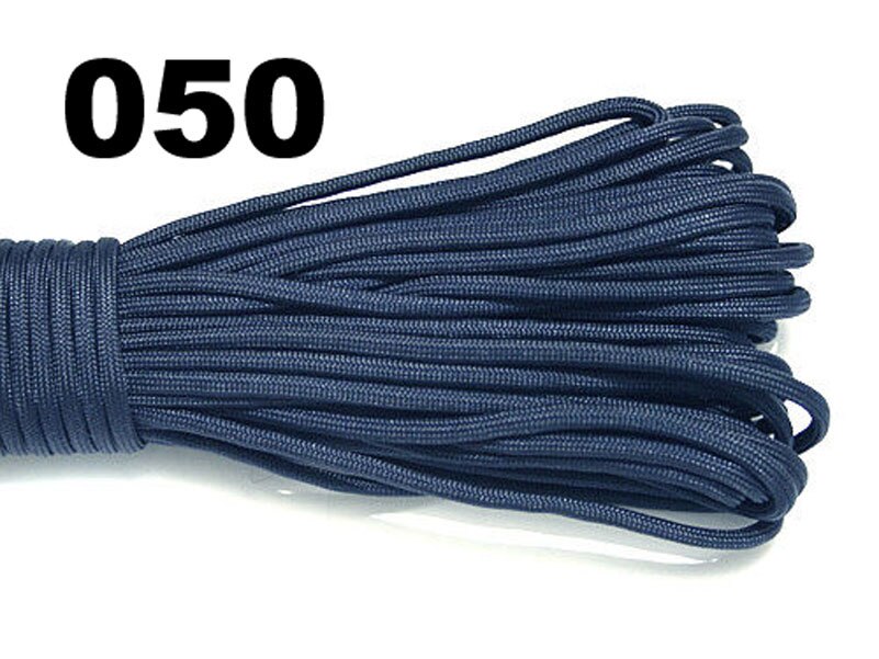 Cuerda de paracaídas cuerda Mil Spec III de 7 hebras, equipo de supervivencia para escalada y acampada, 7 colores, 25/50/100/FT Paracord 550: 050 / 25FT