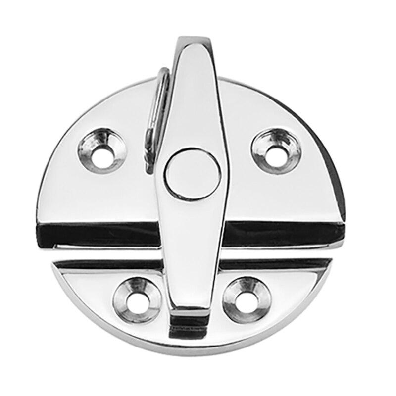 2PCS Marine Stainless Steel 316 Boat Door Cabinet Hatch Round Turn Button Twist Catch Latch Marine Hardware Accessories