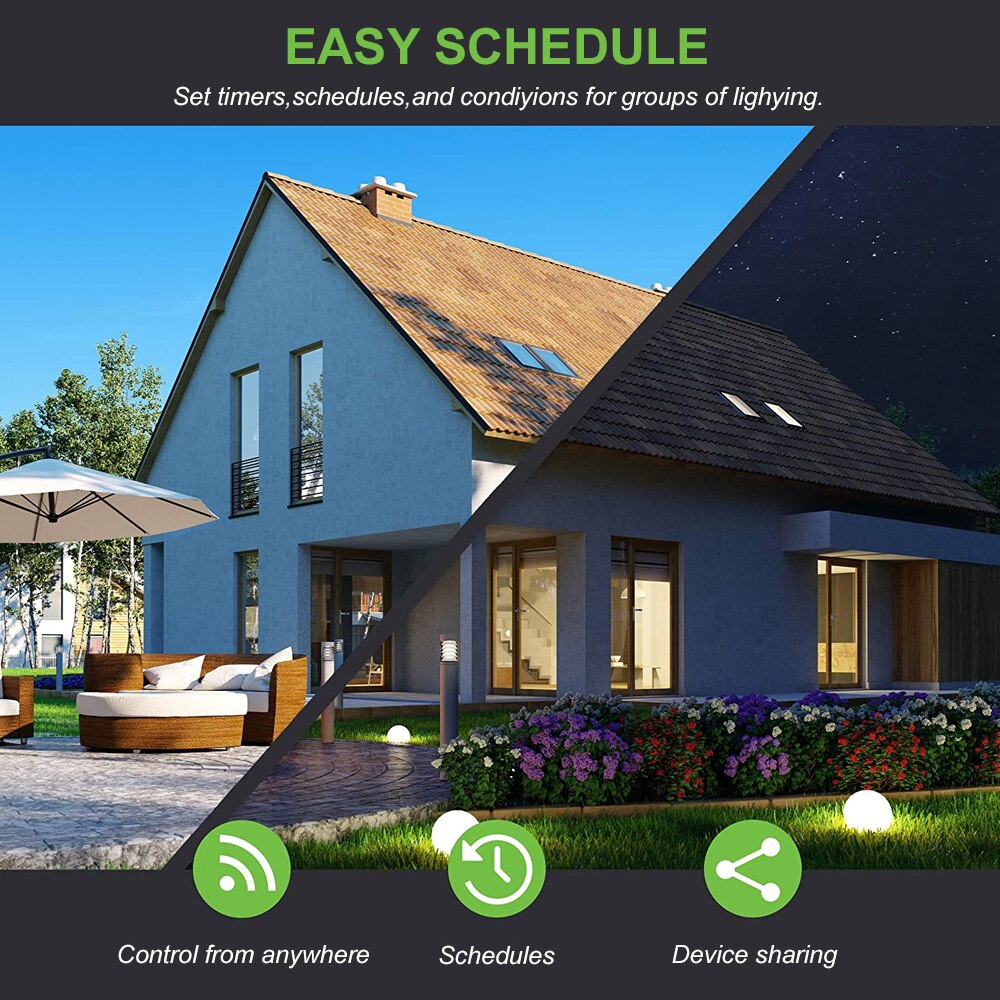 WiFi Smart Touch Wall Light Switch No Neutral Wire Needed Compatible with Alexa and Google Home Single Pole 110V 2 Gang 3 Way