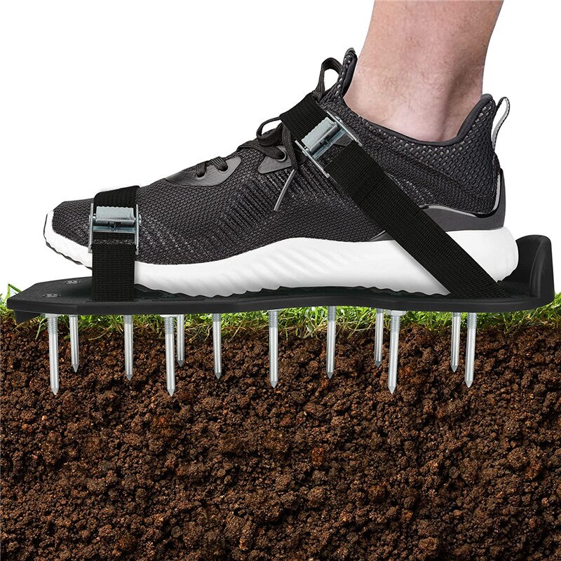 Gazon Beluchter Schoenen Gras Spiked Tuinieren Wandelen Revitaliserende Cultivator Gazon Beluchter Sandalen Schoenen Tuin Nagel Schoenen Tool