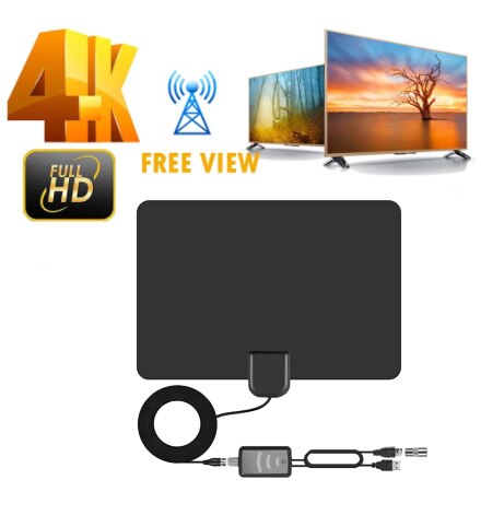 960 Mile Range Mini TV Antenna HD Indoor Digital Antenna ATSC Standard Signal Reception HDTV Antenna UHF/VHF Signal Booster