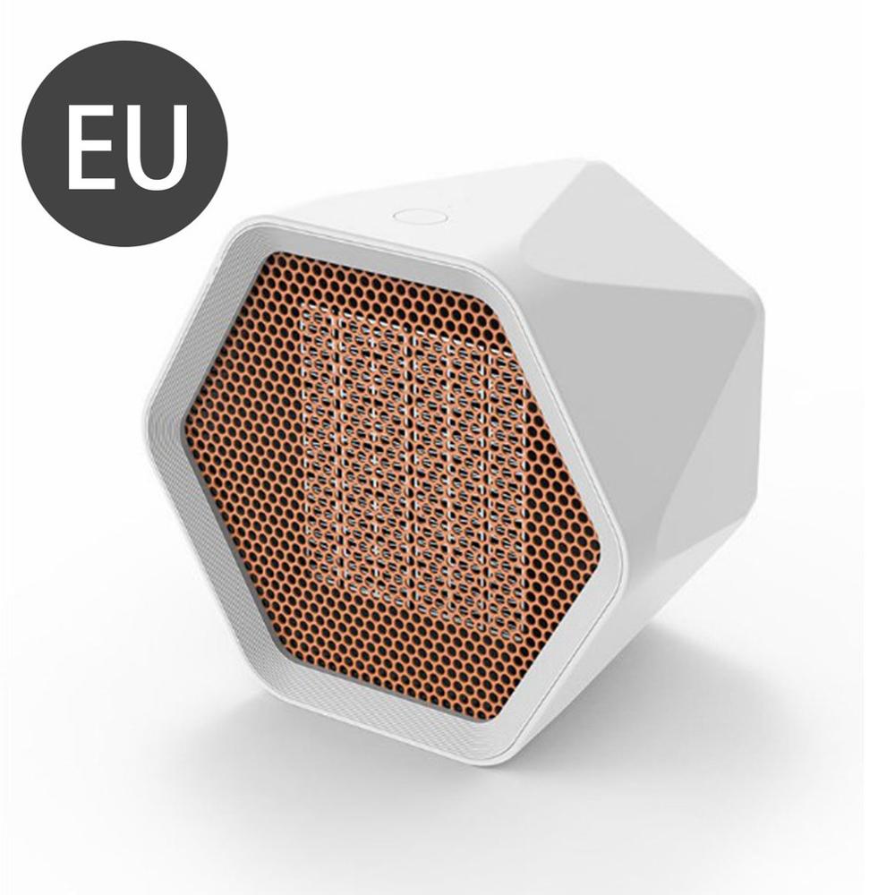 Office Desktop Mini Portable Electric Heating Hexagon 600w Induction Adjustment Low Noise Household Small Air Heater