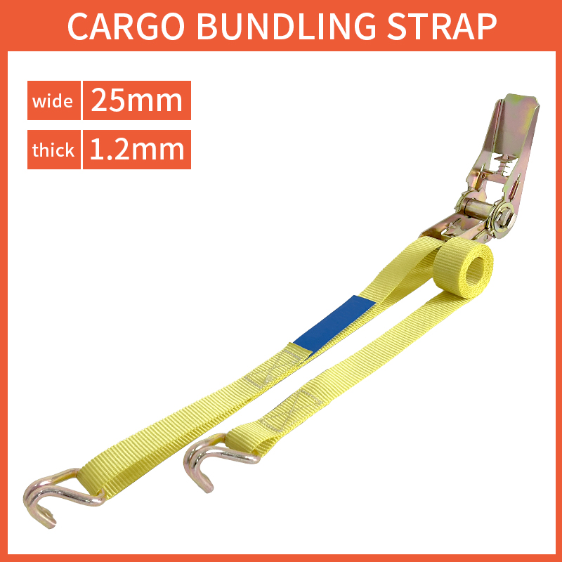 Sangles d'arrimage Sangle à cliquet Bouquets de chariot avec récipient tendeur de cargaison fixe tendeur de toit