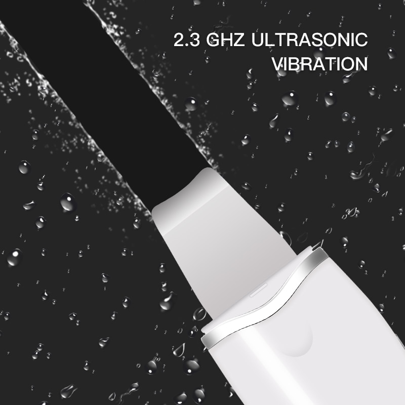 Ultrasonic Skin Scrubber Face Spatula Blackhead Removal Pore Cleanser Skin Peeling Lifting Comedone Extractor Beauty Instrument