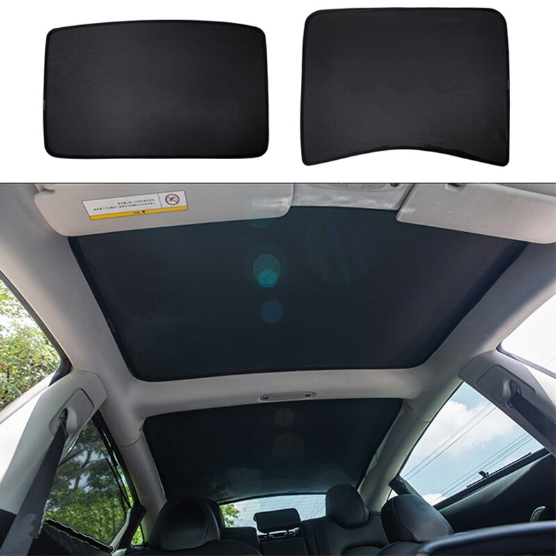Car Sunshade Front Rear Car Sun Visor Skylight Shades Protector for Tesla Model 3: Default Title