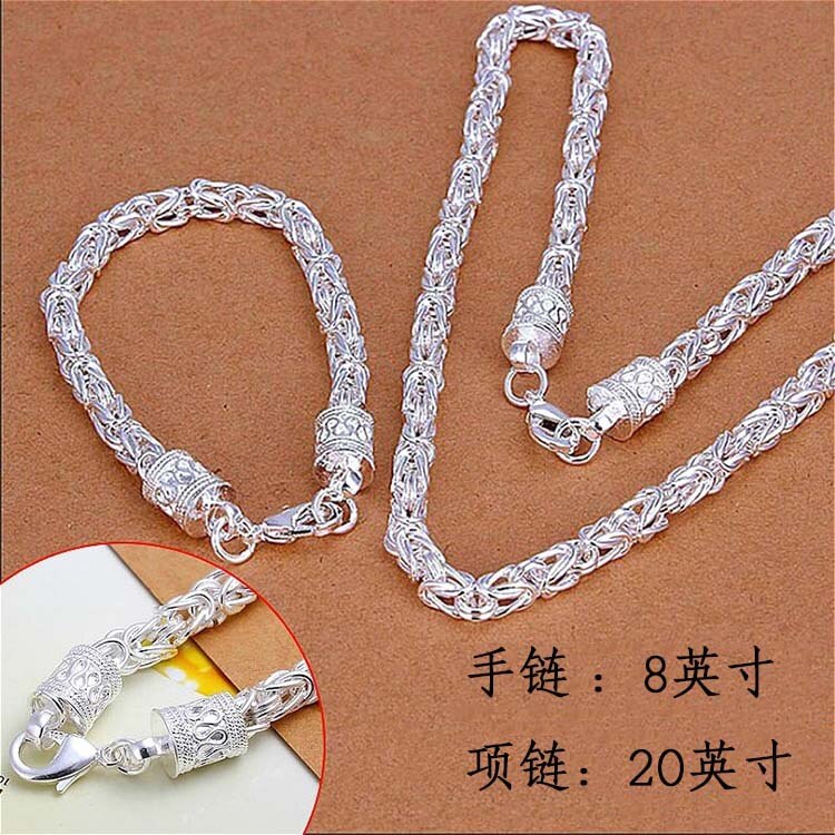 925 Sterling Silver Jewelry Chain Bracelet For Women Silver Hand Chain Bracelet Men: C