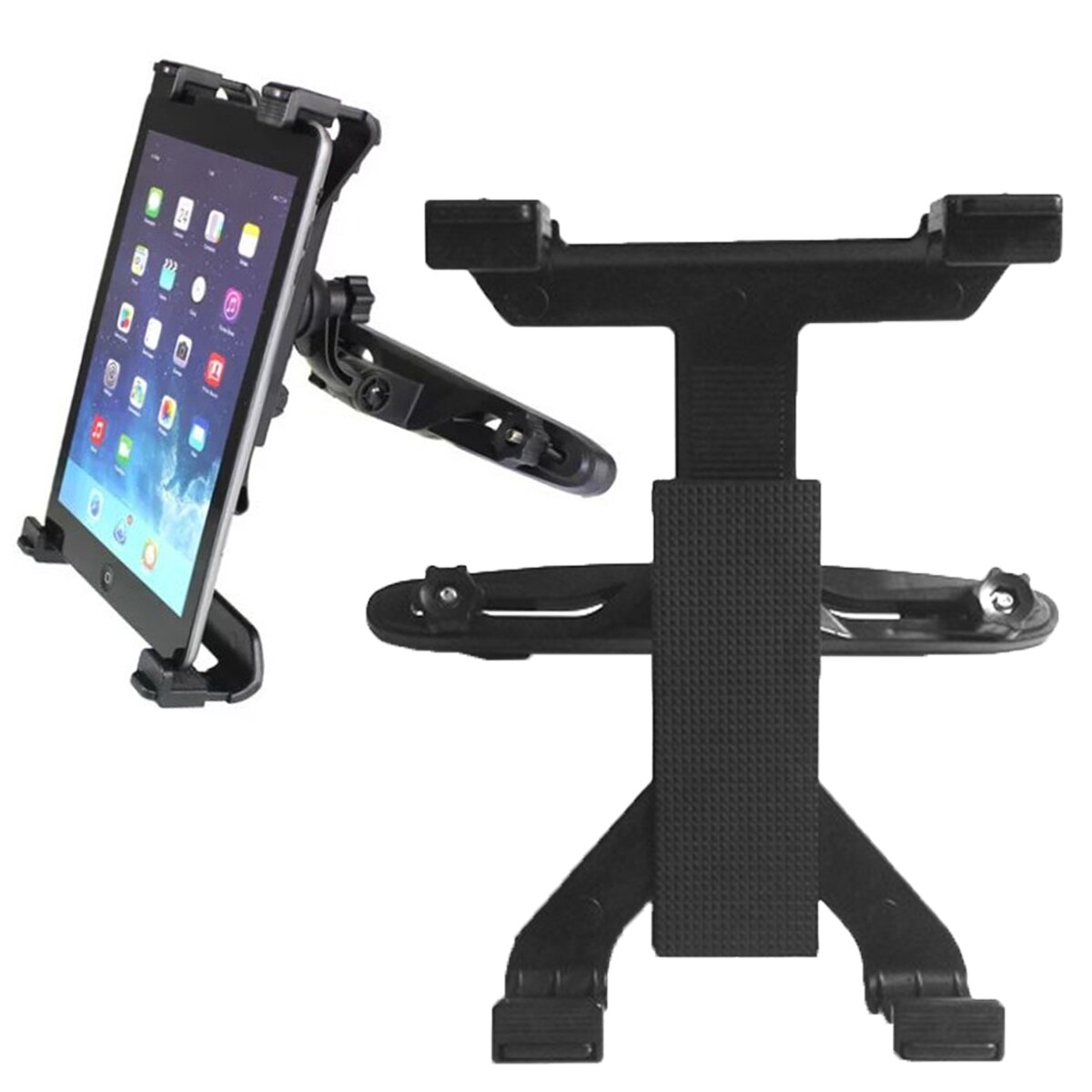 Support Tablette Pour Appui-tête De Voiture - Rotation 360°, Universel 4 à 11 Pouces, Rouge Et Noir