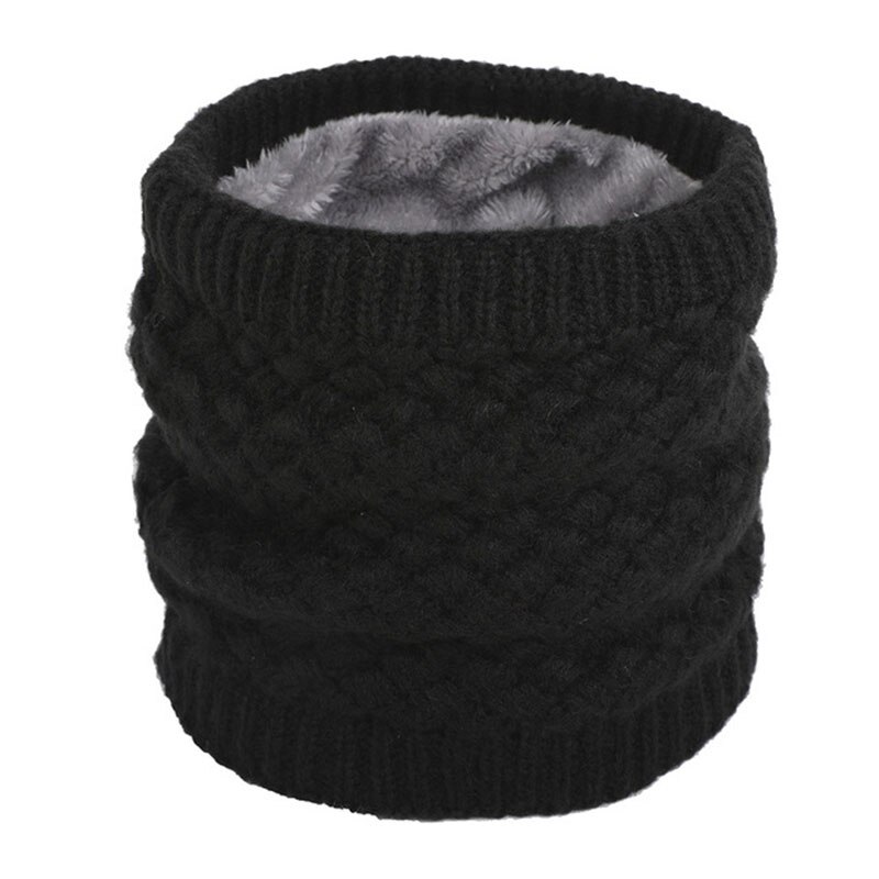 Outdoor Winter Scarves Warm Brushed Knit Neck Warmer Circle Go Out Wrap Cowl Loop Snood Shawl Ski Climbing Scarf For Men Women