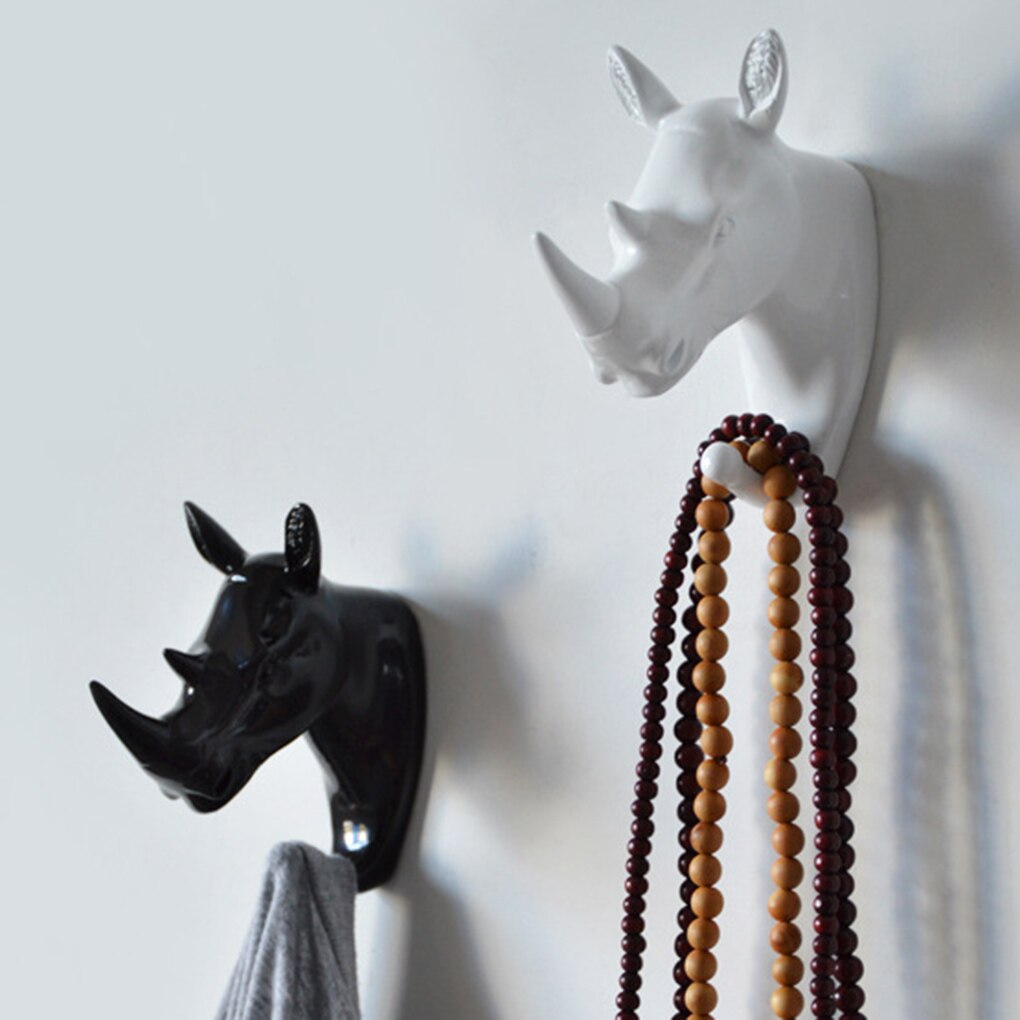 3D Dierenkop Muur Hanger Toetsen Jas Hoed Opknoping Haak Houder Thuis Wall Decor Accessoires Decoratieve Haak Creatieve Dier Haken