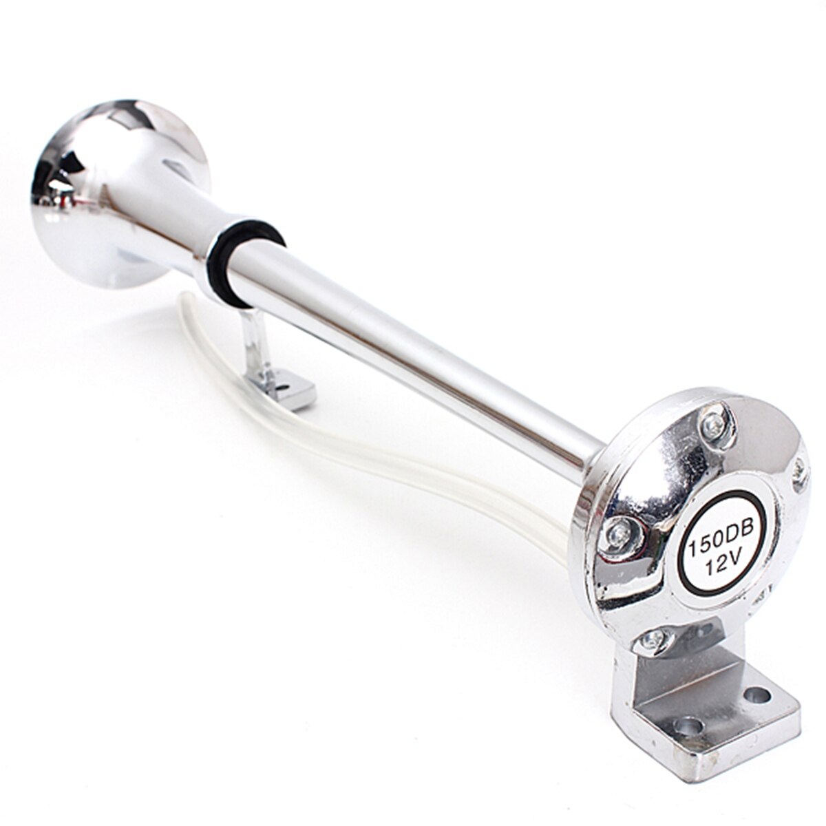 Trompette simple universelle 150dB 12V avec un haut-parleur superbe de Chrome de klaxon d'air de compresseur pour des Automobiles de Train de bateau de camion