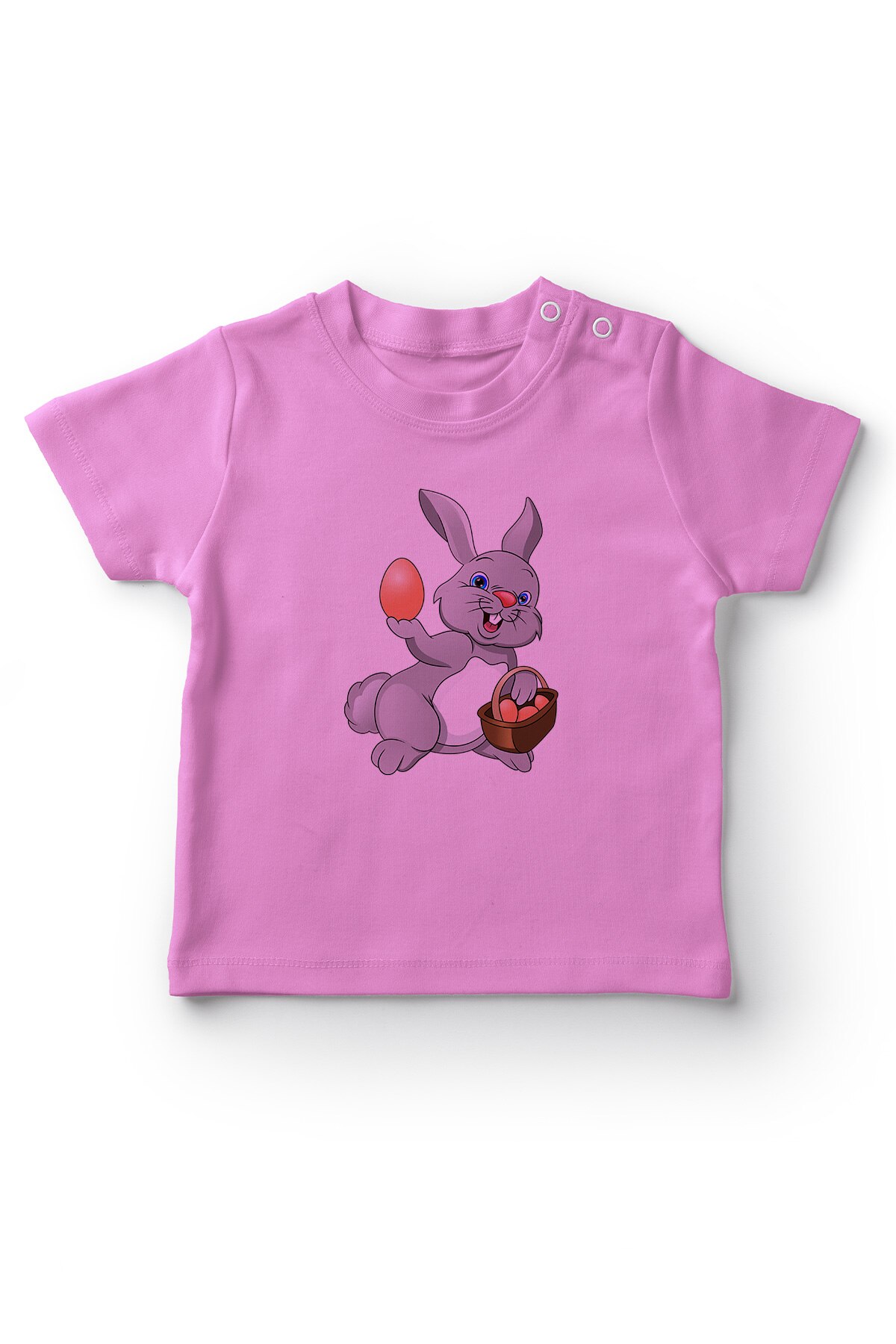 Camiseta menina do bebê do coelho da páscoa