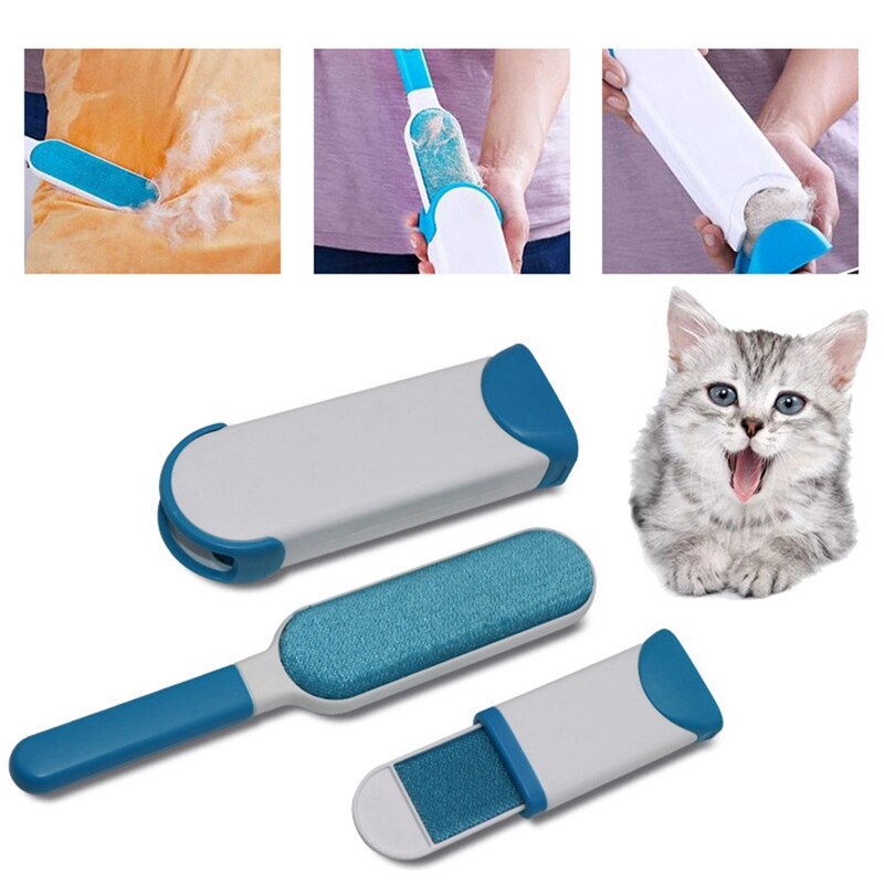 Cepillo estático para quitar el polvo y la pelusa de la ropa, cepillo para el pelo, lana antiestática, pelusa, pegajosa, elimina el pelo de mascota, limpiador, cepillos de limpieza
