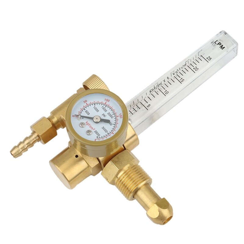 AR-191-03 Alle Koperen Buitendraad Argon Reduceerventiel, Argon Manometer: Default Title