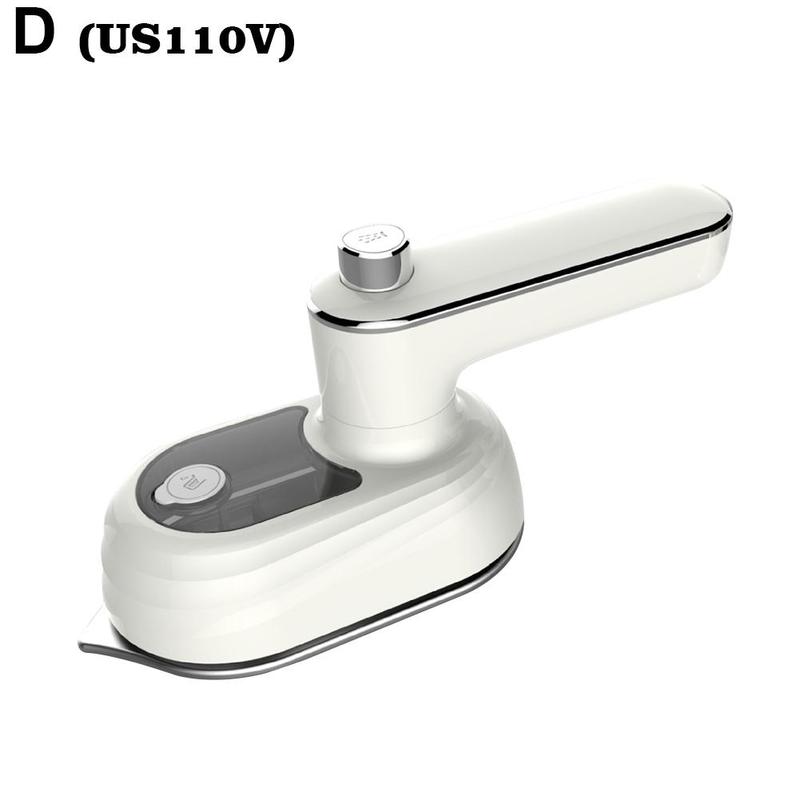 Mini Steam Iron Handheld Wet And Dry Double Steam Steamer Generator Garment Portable Travelling Home F1a1: White US