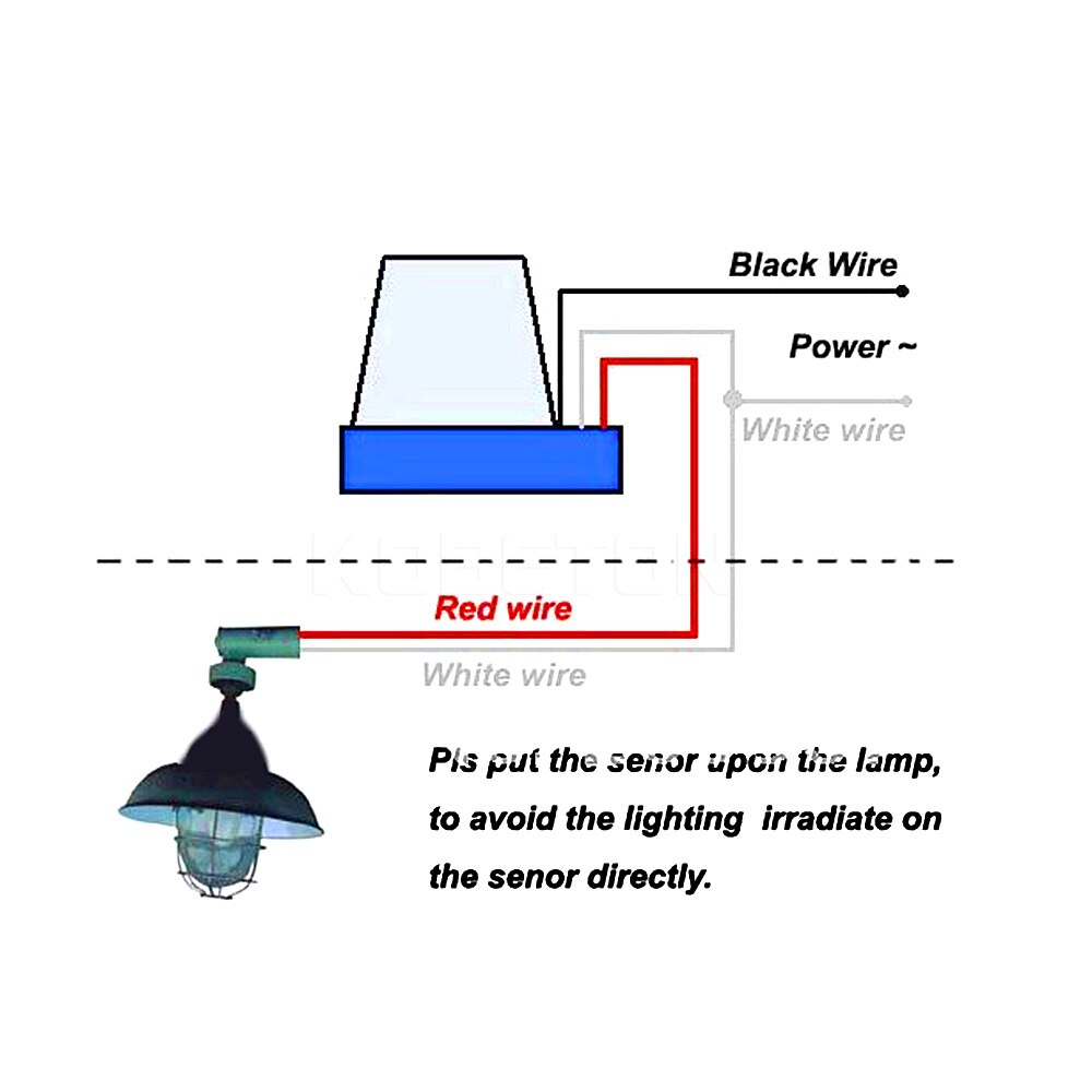 Kebidumei Fotocel Street Light Photoswitch Sensor AC DC 220 V 10A Auto On Off Sensor Schakelaar Wit en Blauw