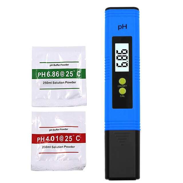 Draagbare Digitale Lcd Ph Meter Pen Van Hoge Precisie Ph Zuurgraad Meter Ph Monitoring Instrument Water Testapparatuur: Blue