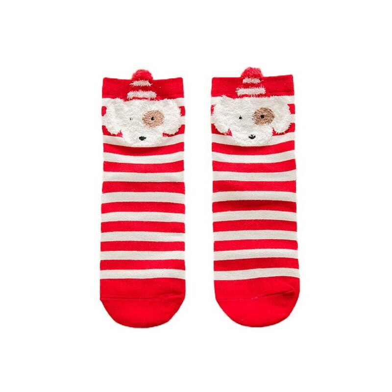 Christmas socks elk animal ears autumn and winter cotton sweet socks For year: G353343