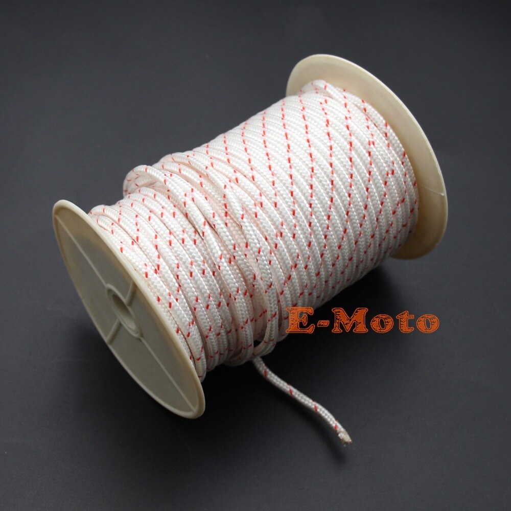 5m 10m 20m 50m PULL START CORD STARTER ROPE 4.5MM For Chainsaw Blower Strimmer Lawnmower Lawn Mower Engine