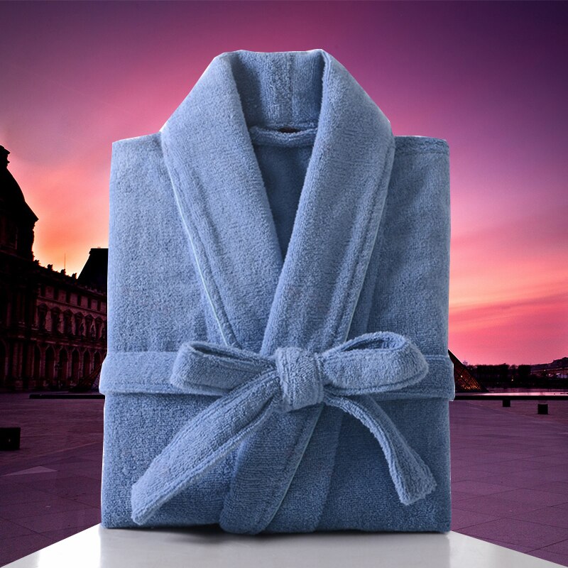 Mænd luksus badekåbe 100%  bomuld lang badekåbe kimono badekåbe mandlige morgenkåbe badjas elskere nattøj peignoir homme
