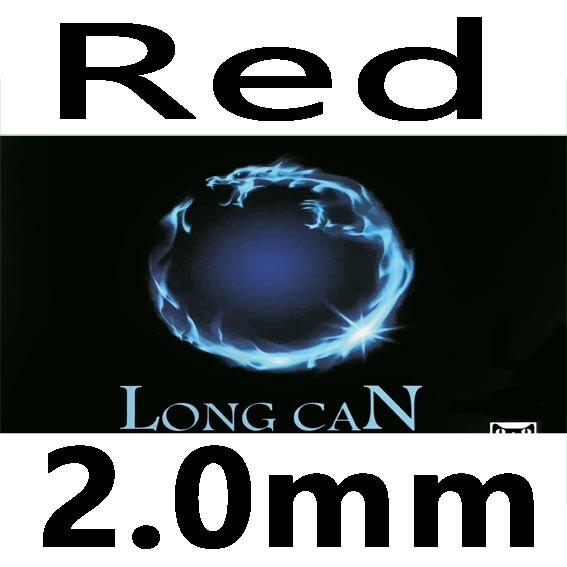 Sword LONG CAN 40+ Short Pips-Out Table Tennis Rubber With Sponge: Red 2.0mm