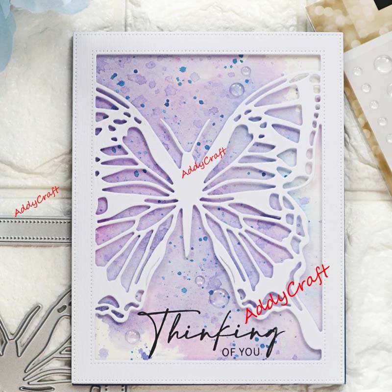 Troqueles de corte de Metal, plantilla de colección de recortes con marco de mariposa, troquel de corte artesanal para manualidades de tarjetas DIY hecho a mano